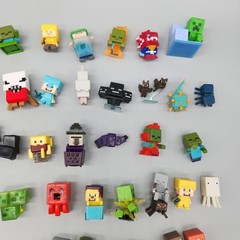 Large Lot of Minecraft Minifigures Blocks Spiders 100+ Mixed *Read & See Photos
