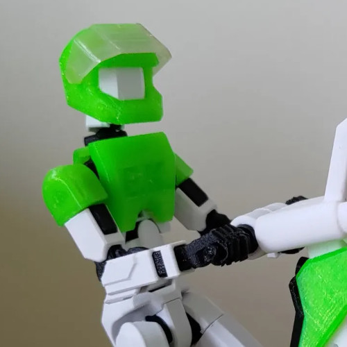 Helmet with Visor for Dummy 13 | 3D Printed Biker Action Figure Doll Accessory