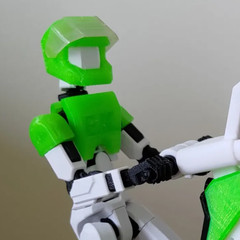 Helmet with Visor for Dummy 13 | 3D Printed Biker Action Figure Doll Accessory
