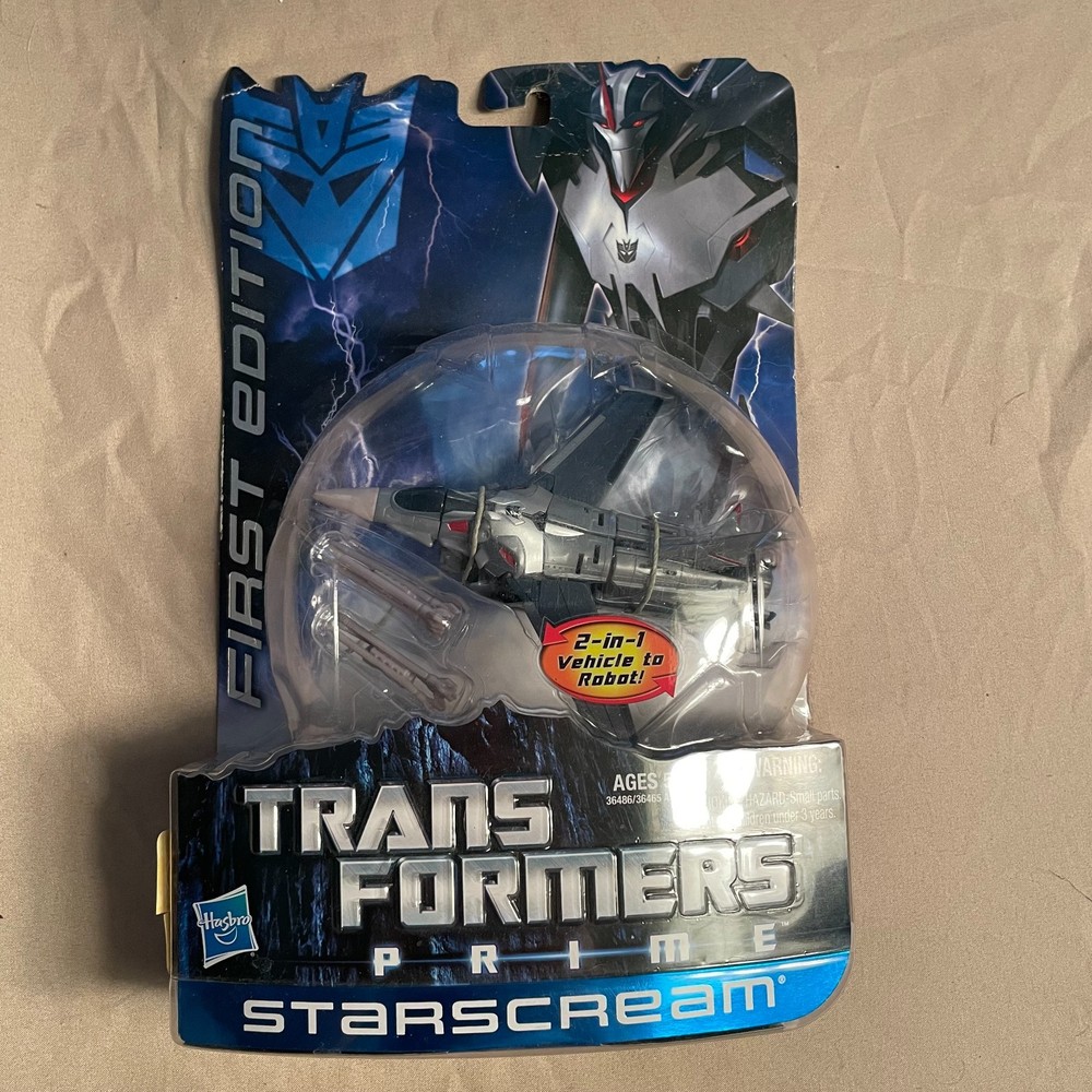 NIB Hasbro FIRST EDITION Transformers Prime STARSCREAM Decepticon Sealed 2011