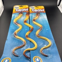 Grow CREATURES Growing REPTILES 9 in. “GROWS Up To 600% Snake Lot Of 3 📦