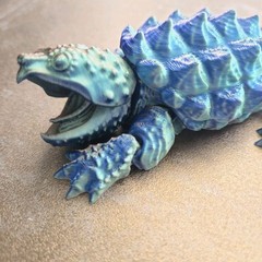 6.5″ Snapping Turtle Articulated Figure 3D Print Toy Collectable Multi Color