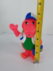 Vintage 1990’s Barney Piggy Bank (Pink Color) Back to School