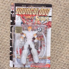 E Toys Youngblood Shaft Action Figure Rob Liefeld Signed Boxed w/ COA #0015