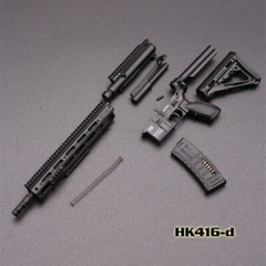 1:6 Scale HK416 M4 Assault Rifle Weapon Gun 12” Action Figure Soldier Plastic