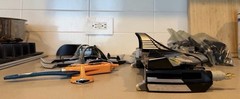 Power Rangers Time Force Shadow Zord + Repair Parts Lot