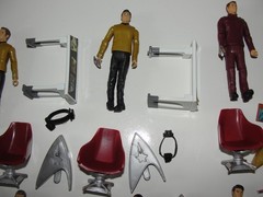 Star Trek Movie Galaxy Collection 7 Figure Lot 2009 Playmates Kirk Spock Sulu 4″