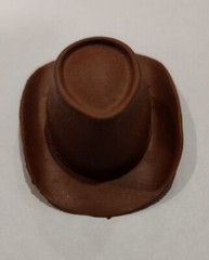 1960’s-70’s Auth Marx Johnny West Jay Jamie Brown Rubber Flat Crown Hat Nice