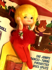 VINTAGE REMCO 1969 BETTY BALLERINA FINGER DING DOLL ACTION FIGURE ORIGINAL BOX