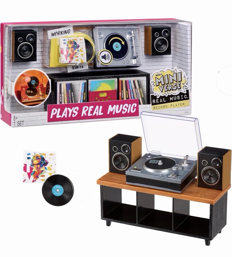 MGA’s Miniverse Real Music Record Player Mini Collectibles – NEW SEALED Unopened