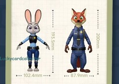 TOP TOY Zootopia Collection Judy & Nick Figures Model Kit Brand New