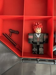 R0BL0X Toys Action Figures Lot Of 3 Figures With Accessories And Carrying Case