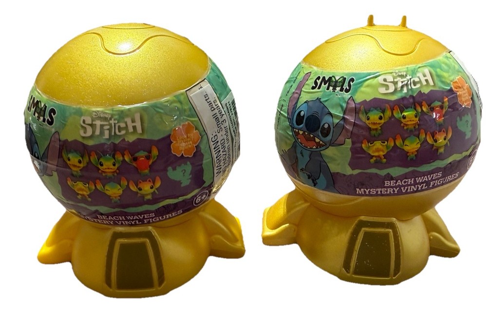 (2) SMOLS Disney Stitch Beach Waves Mystery Vinyl Figure Blind Capsule
