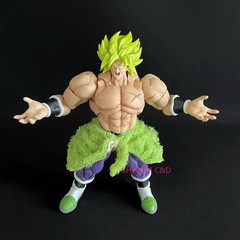 1/10 Handmade Custom Green Wired Skirt For 9” SHF Broly Action Figure（No Figure