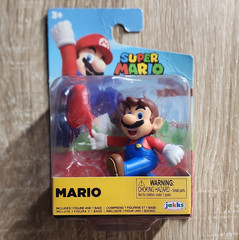 JAKKS Pacific Super Mario Mario Action Figure w/ Base Video Games Ages 3+