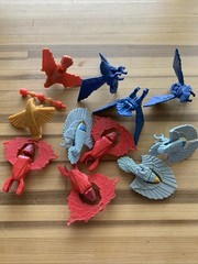 1986 Kenner Vintage Silverhawks Action Figure Accessory Lot Of 12 Birds Weapon!
