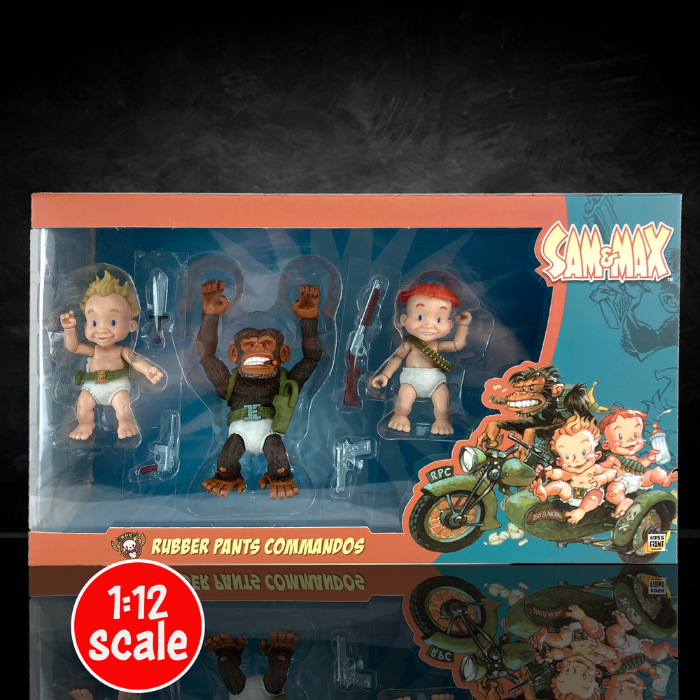 Sam and Max: Rubber Pants Commandos Deluxe Action Figure Set – Multicolor