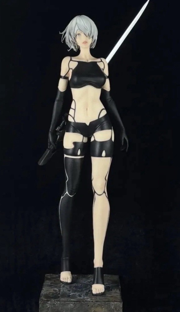 19 Inch YorHa Nier Automata A2 Battle Damage 1/4 Sexy Anime Figure New In Box