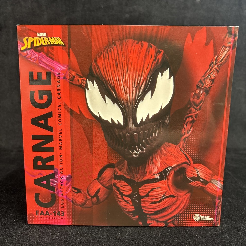 Beast Kingdom Egg Attack Action (EAA)-143 Carnage (Marvel Spider-man) NIB