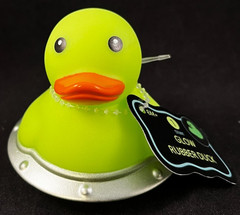Glow Rubber Ducks – Spaceship Rubber Duck – Glow in the Dark – Approx 2.25″ High