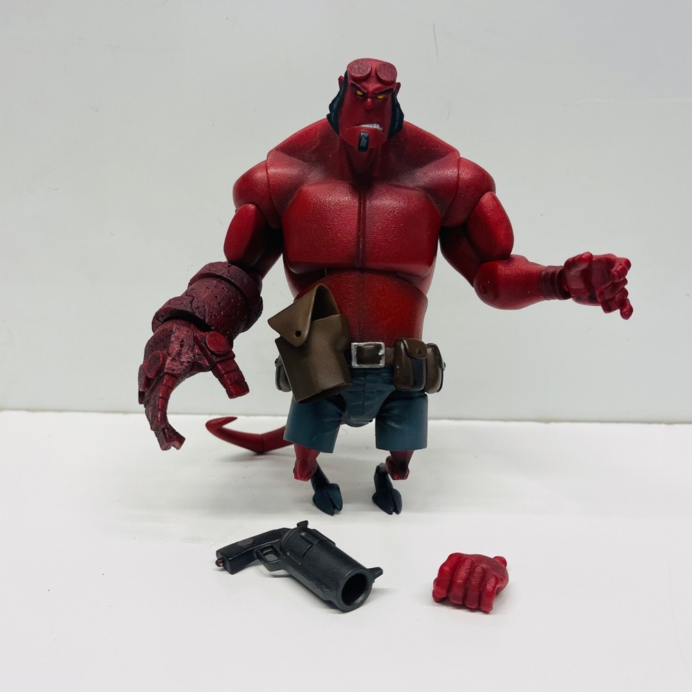 Hellboy (No Horns) Animated Deluxe Action Figure Gentle Giant 2007 loose 6 in.