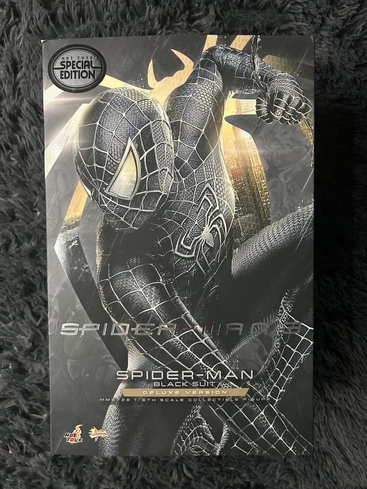 Hot Toys Spider-Man 3 Black Suit Figure Sideshow Deluxe edition