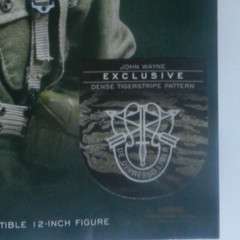 1/6 scale, John Wayne Sideshow . US Pacific Marine. Tigerstrips