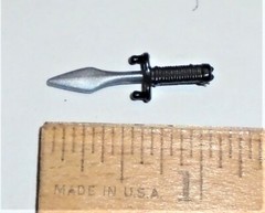 GI Joe Figure Accessory 2005 Storm Shadow V20 Black / Silver Dagger Knife