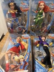 RARE Full Set Of 6 Super Hero GirlsAction Figure Doll DC Comic Mattel 2015 BNIB