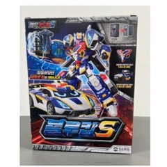 Metal Cardbot S BLUE COP S Police Car Transforming Robot Figure Car Toy+EXPRESS