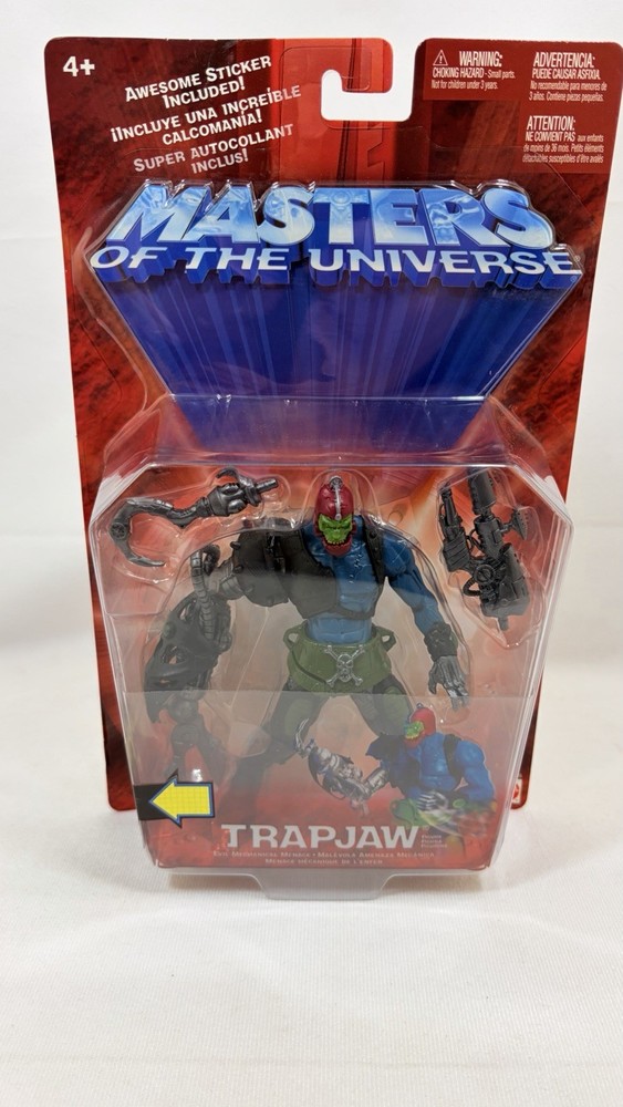Trapjaw Masters Of The Universe Blue Motu 2002 New Sealed *Light Packaging Wear
