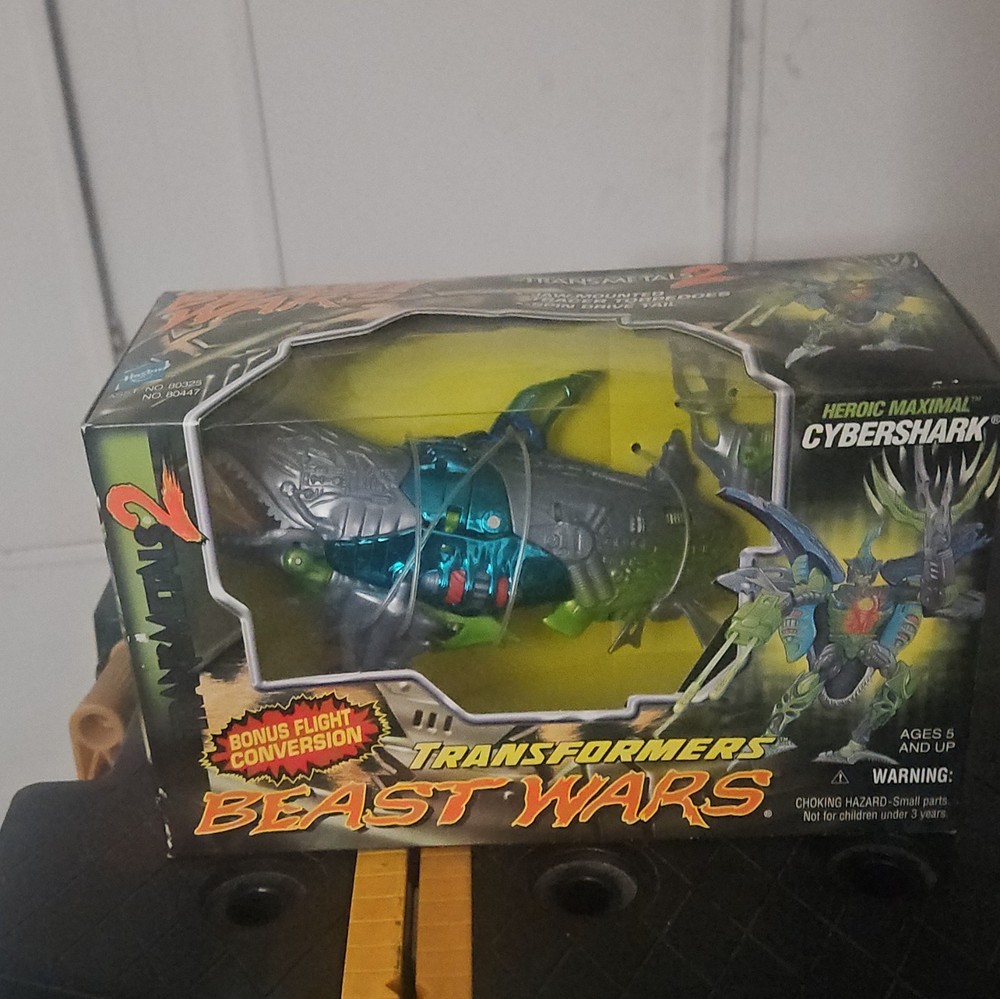 Transformers Beast Wars Transmetals 2 CYBERSHARK Action Figure 1998 Sealed