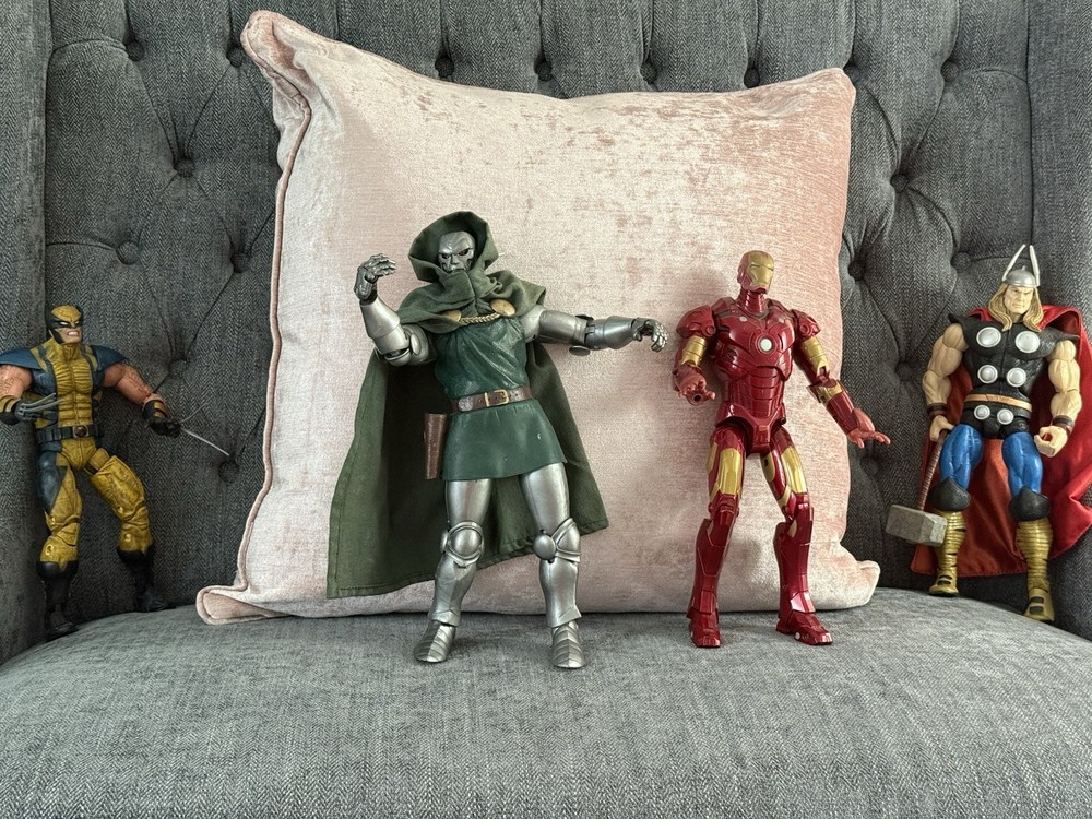 Marvel Fully Jointed Action Figures Iron Man Thor Wolverine Doctor Doom