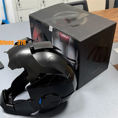 US STOCK Autoking Iron Man Full Black MK5 Helmet Electronic Voice Activated Mask