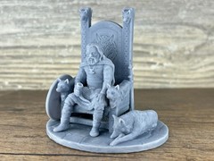 3D Printed Viking Jarl Plastic Figurine, Norse Warrior Miniature 60mm