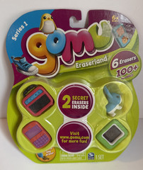 NEW Lot 2 Packs Gomu Eraserland Erasers Elephant Rabbit Brush Radio Calculator