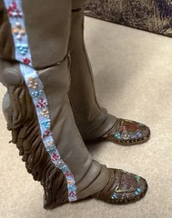 Custom painted, one of a kind. Vintage Marx BOTW Chief Cherokee some accessories