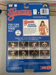 WWE LJN MATTEL SUPERSTARS ULTIMATE WARRIOR 8″ ACTION FIGURE BLUE CARD