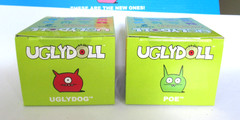 Lot of 2 Uglydoll Series 2 Figures Green Poe & Red Uglydog NIP