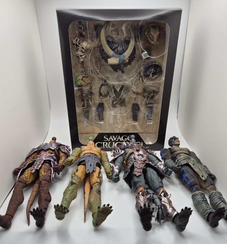 Savage Crucible Huntsman Pack With 4 Bonus Wave 1 Lemurian Figures Harvinger