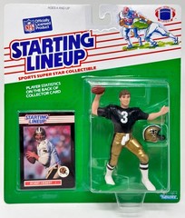 1989 KENNER STARTING LINEUP NFL FOOTBALL BOBBY HEBERT NEW ORLEANS SAINTS MOC