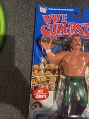 WWE Mattel Superstars Jake The Snake Roberts LJN Retro Wave 3 Blue Card DAMAGED