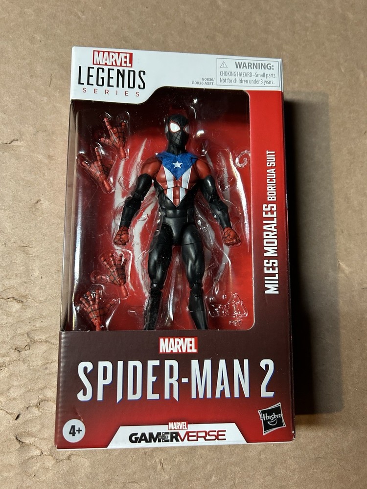 Marvel Legends Figure Miles Morales Boricua Suit Spider-Man 2 Gamerverse
