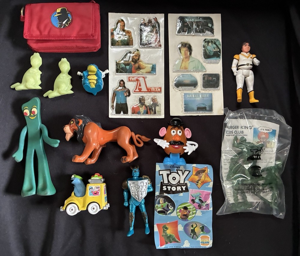 Vintage 1980-90s TV / Movie Items – Dick Tracy Purse – A Team Knight Rider More