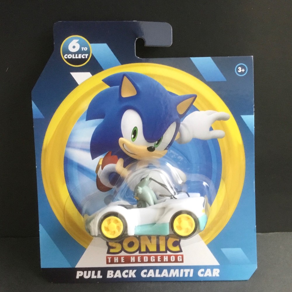 Sonic The Hedgehog Pull Back Calamiti Car – Silver The Hedgehog- Series 1 – New