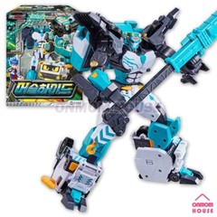 Metal Cardbot S MUSCLE HYDE Transformation Cargo Crane Action Figure Toy 2024
