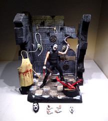 NECA CUSTOM DIORAMA Damien Leone’s Ultimate Art the Clown ” TERRIFIER ” RARE**
