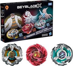 Beyblade X Yggdrasil Team Pack, 3 Takara Tomy Tops, Anime Battling Tops Game Toy