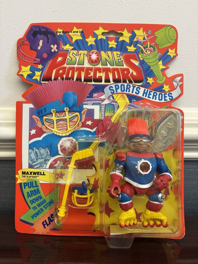 1993 Ace Novelty Stone Protectors Sports Heroes Maxwell The Slapshot Figure