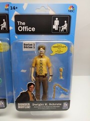 The Office Series 1 Dwight K. Schrute AND Pam Beesly MOC, NEW, FAST SHIPPER
